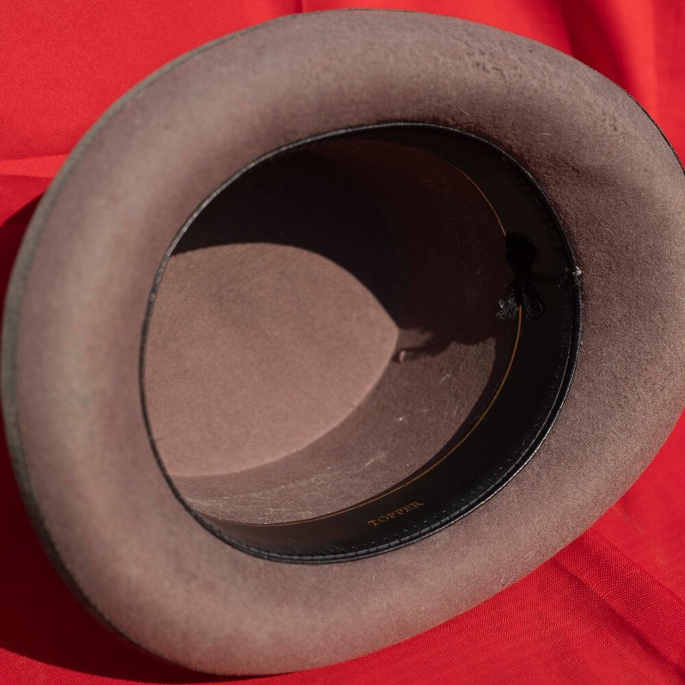 NWT Small 100% Wool SCALA Feathered Top Hat | Vintage Classico Topper Mens Hat - Picture 5 of 5